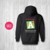 Black Hooded Unisex Jumper - Image 2